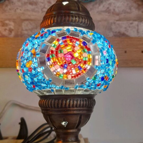 Table mosaic lamp 30cm handmade new