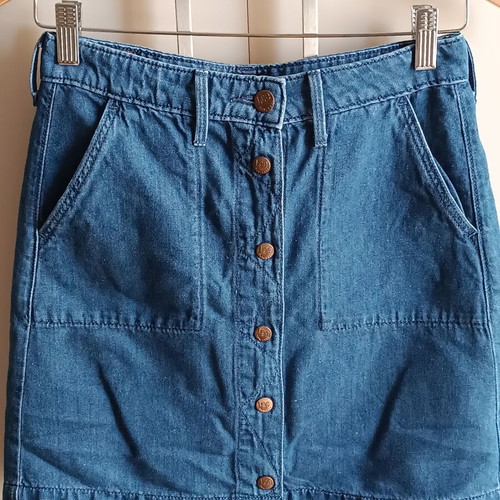 Lee denim mini skirt used, size 26, blue