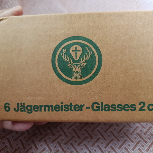 Jägermeister 6 shot glasses new, promotional pack