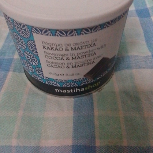 Chocolate beverage with Chios mastiha new