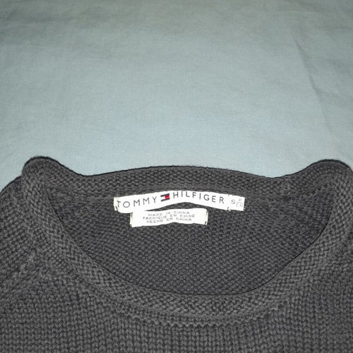 Tommy Hilfiger sweater used, cotton, blue, size S