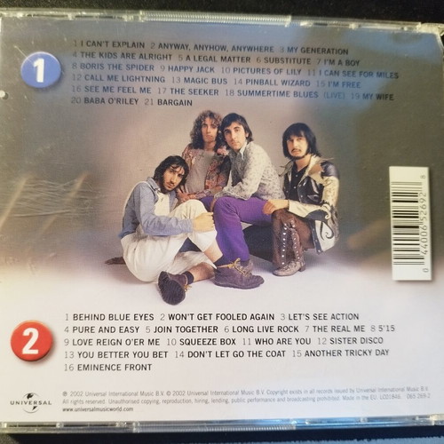 The Who The Ultimate Collection CD used, rock