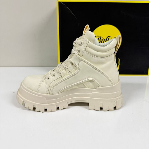 Bufallo Aspha NC Mid Laceup boots used, beige, size 38
