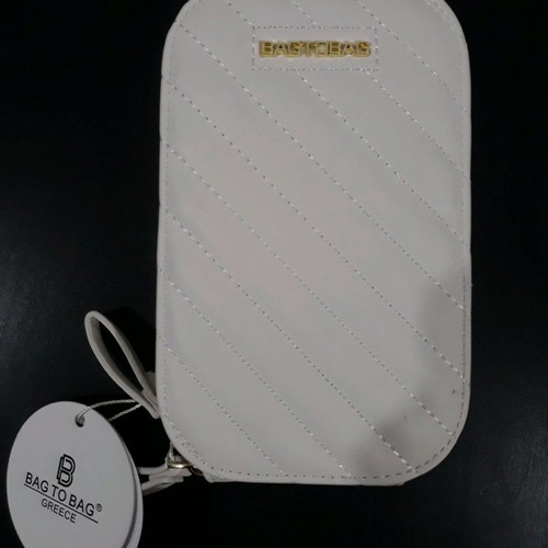 Bag to Bag Γυναικείο λευκό τσαντάκι καινούργιο με αλυσίδα και φερμουάρ