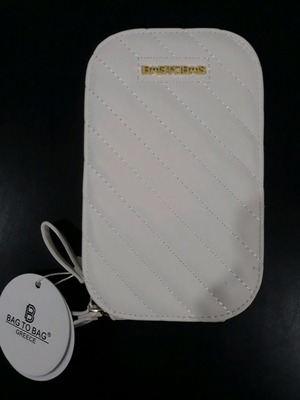 Bag to Bag Γυναικείο λευκό τσαντάκι καινούργιο με αλυσίδα και φερμουάρ