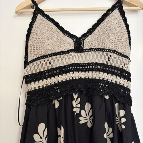 Summer dress Koton like new, black and beige, size L