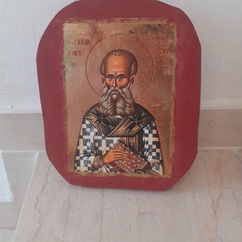 Wooden icon Saint Gregory the Theologian new, 25x20 cm