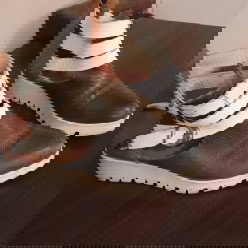 Καλοκαιρινά πέδιλα πλατφόρμες Kricket 38 μεταχειρισμένα, γκρι και καφέ