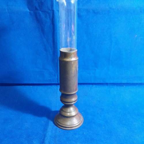 Brass pharmacy dosimeter used with glass in very good condition