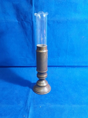 Brass pharmacy dosimeter used with glass in very good condition