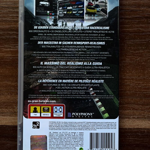 Gran Turismo PSP game like new, European edition