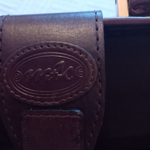 Leather professional bag brown, new, 42×30 cm