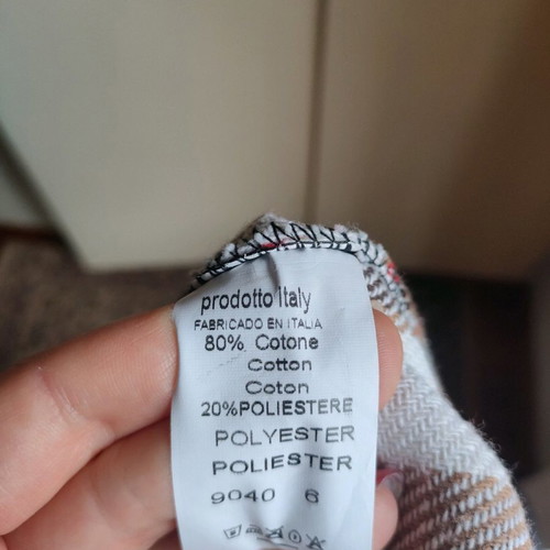 Checked shacket shirt new, very warm and soft, made in Italy