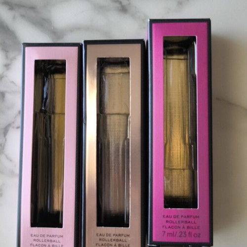 Empty perfume boxes like new