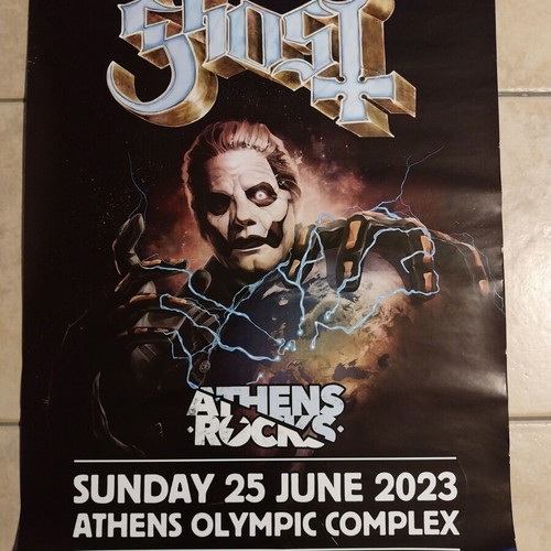 Ghost authentic poster 50x70 from Athens concert new