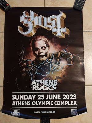 Ghost authentic poster 50x70 from Athens concert new