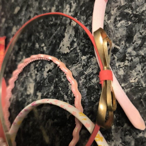 Children's headbands like new, pack of 10, pink