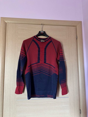 Thermal long-sleeve shirt new, red and blue, size XL