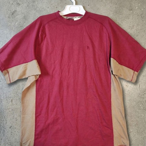 The North Face Tekware vintage men's t-shirt XXL like new, burgundy and beige