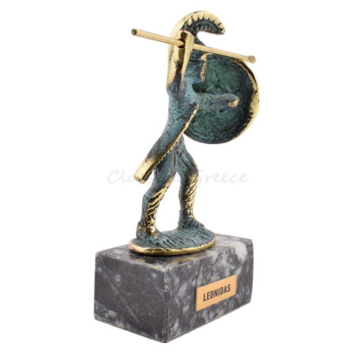 Bronze decorative statue Leonidas King of Sparta new 13 cm