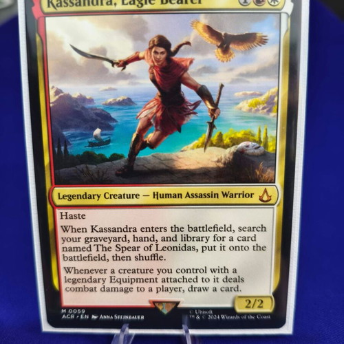 kassandra mtg card Axel, Organization's Flame (Kassandra, Eagle Bearer) + Equipment The Geek Space draw a card.mythic Kassandra, Eagle Bearer | Universes