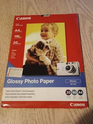Canon Glossy Photo Paper GP-401 A4 20 Sheets like new