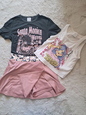 Zara and OshKosh clothing set used for girls 11-12 years old