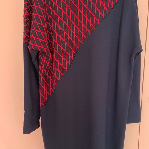 Parthenis dress new, size M, blue and red