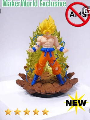 Φιγούρα Goku Super Saiyan 3D καινούργια