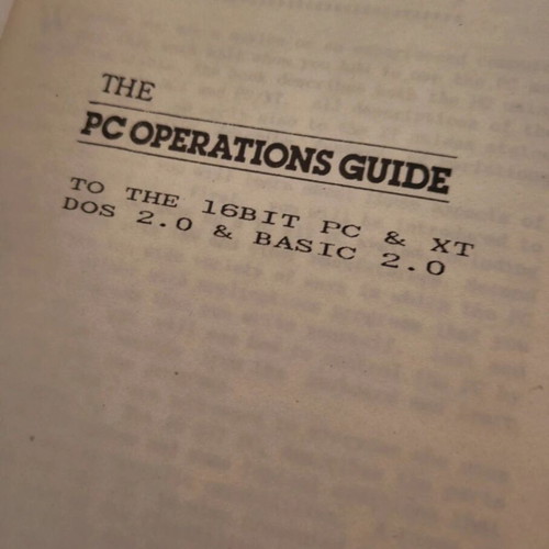 Pc Operation Guide used, English