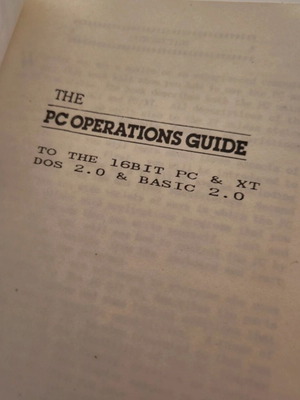 Pc Operation Guide used, English