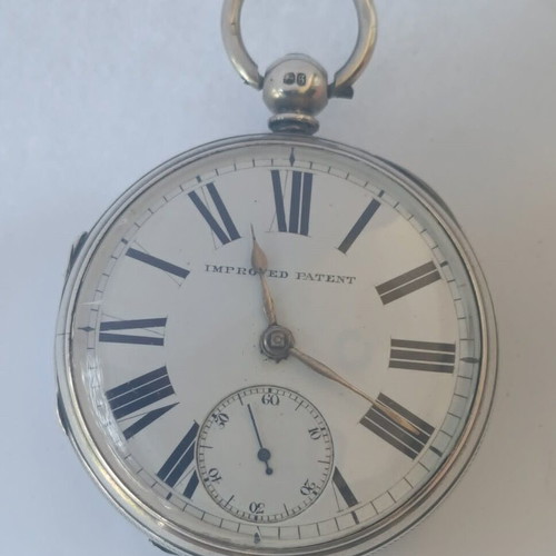 Silver pocket watch used, large, 148 grams