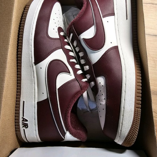 Nike Air Force sneakers like new, white and red, size 45