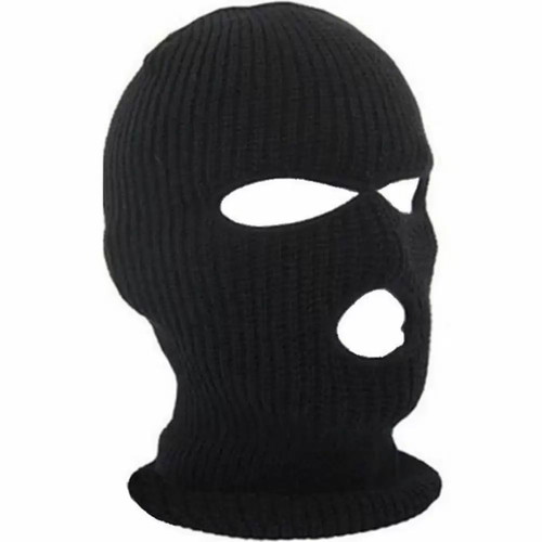 Full Face Acrylic Black Ski Mask new