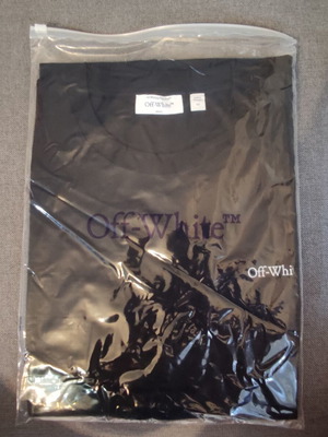 Off White black t-shirt size XL with logo and arrow design