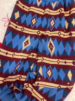 Karavan pants like new, size L, beige and blue