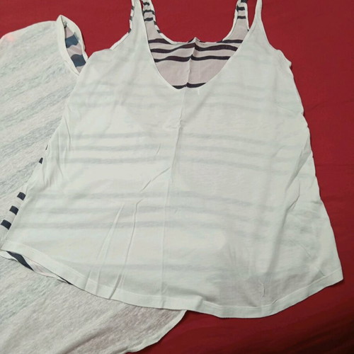 Set of two airy Pull & Bear blouses like new, black and white