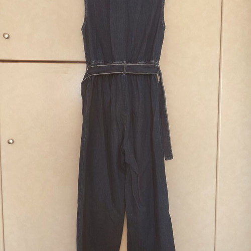Pink Woman denim jumpsuit like new, size M, beige