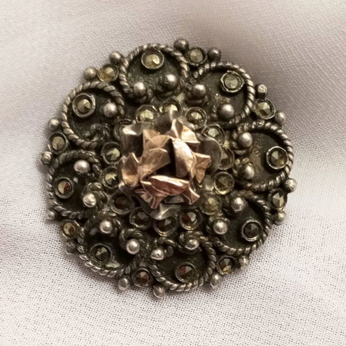 Silver pin 800 vintage like new, handmade