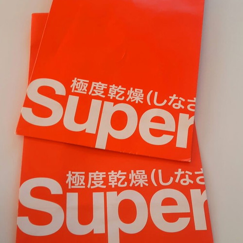 Superdry paper gift bag 16x25cm new