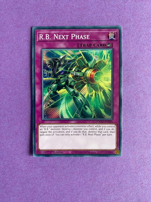R.B. Next Phase Yu-Gi-Oh! Card like new