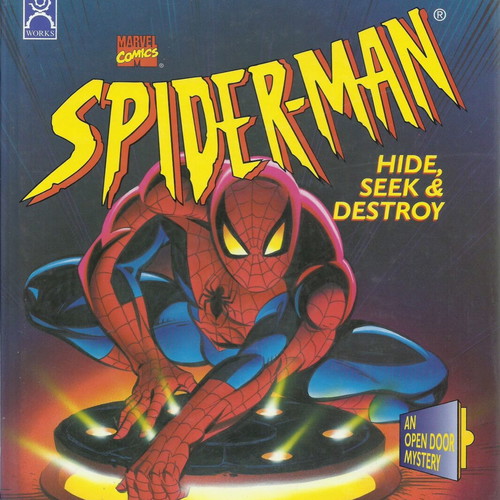 Spiderman Open Door Mystery Book like new, English