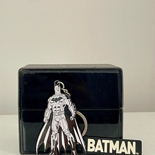 DC Batman Keychain unused, black and white