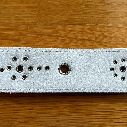 Moschino vintage belt white genuine leather like new