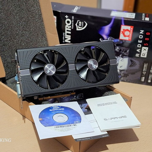Gaming video card AMD SAPPHIRE NITRO+ Radeon RX 580 8GB GDDR5 like new