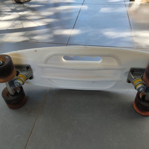 Skateboard used with light-up wheels and protective gear
