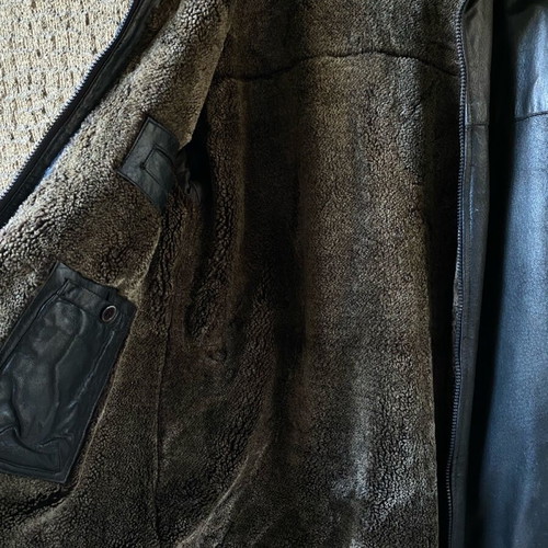 Trapper Leather Jacket like new, leather, size XL, black and brown