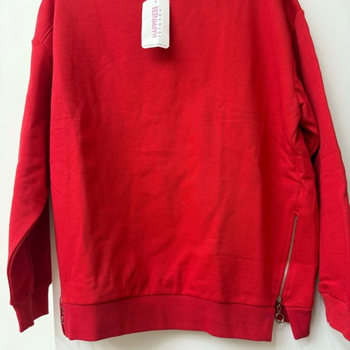 Zara red sweatshirt new size M