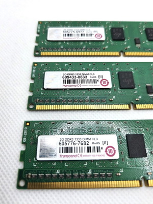 Transcend 2GB DDR3 Desktop RAM 1333MHz DIMM CL9 σαν καινούργιο