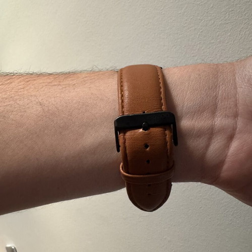 Oozoo men's watch used with black and brown strap